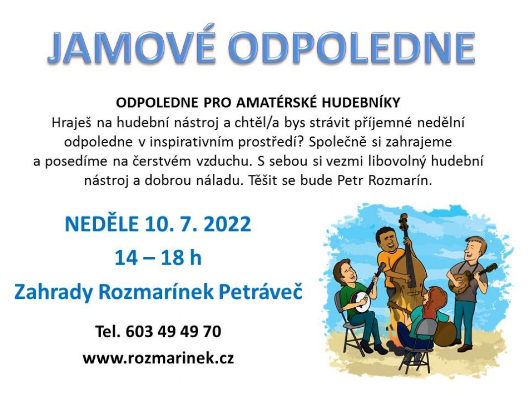 Léto s Rozmarínkem: Odpoledne pro amatérské hudebníky
