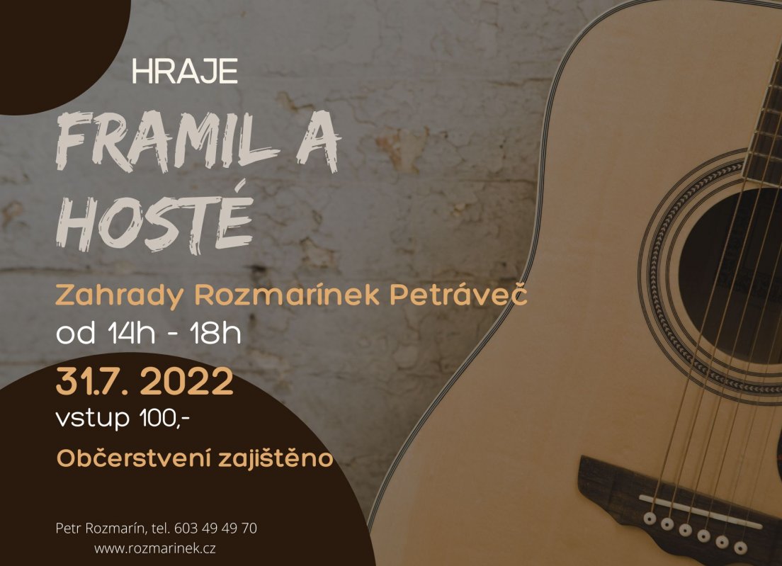Hudební odpoledne se skupinou Framil a hosty