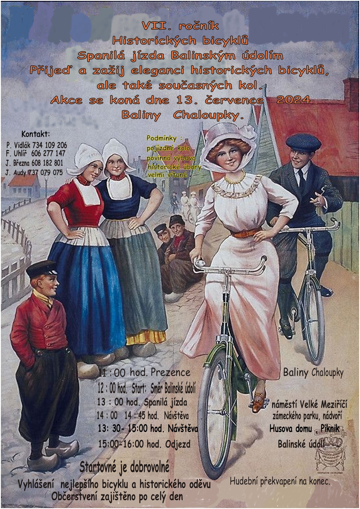 VII. ročník Spanilé jízdy historických bicyklů Balinským údolím