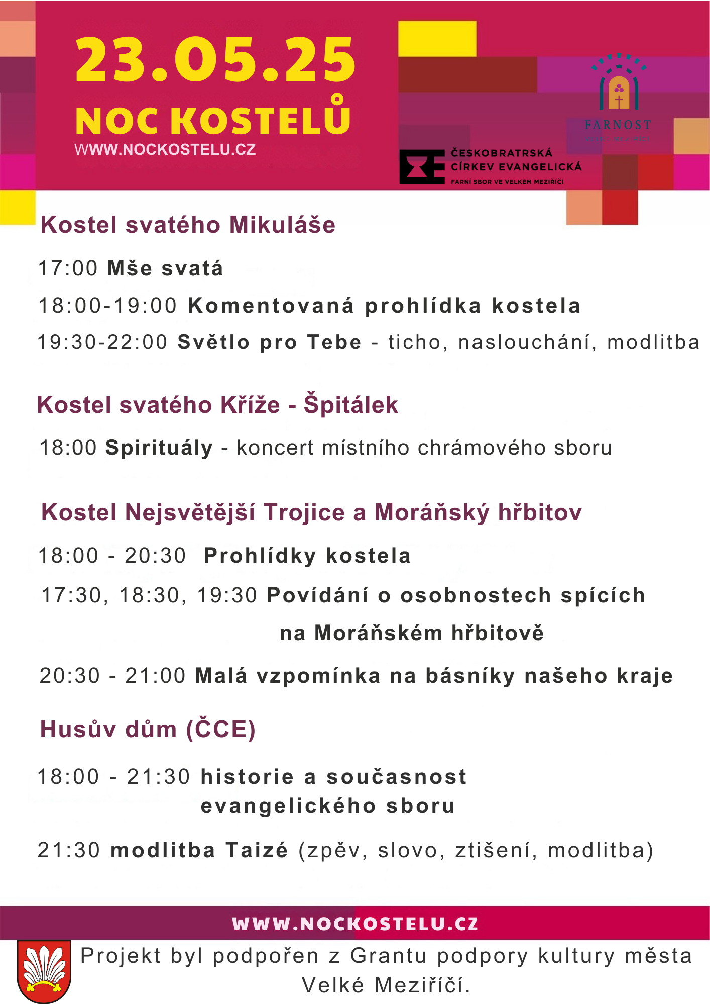 Noc kostelů ve Velkém Meziříčí
