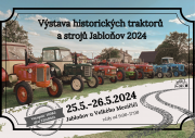 Výstava historických traktorů a strojů Jabloňov 2024