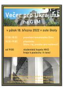Večer pro Ukrajinu na GVM