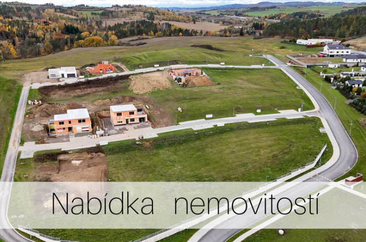 Nabídka nemovitostí Pro více informací klikněte