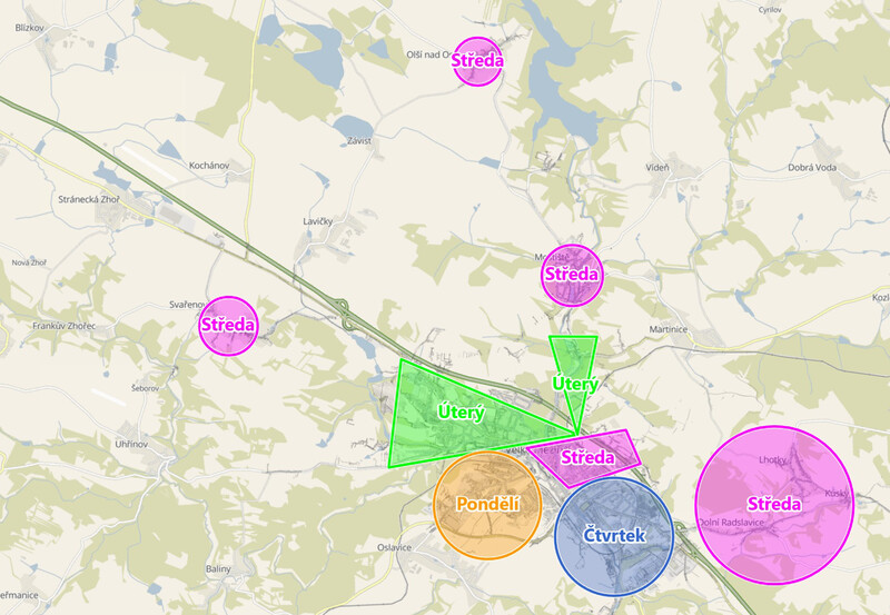 VM a místní části