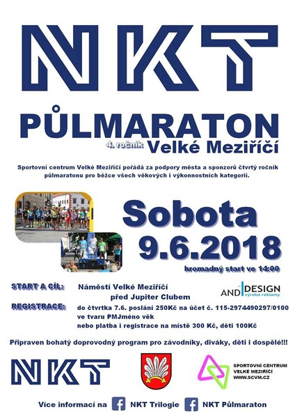 Pozor v sobotu 9. června dojde k uzavření náměstí z důvodu konání půlmaratonu