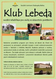 Leták klub Lebeda zelený