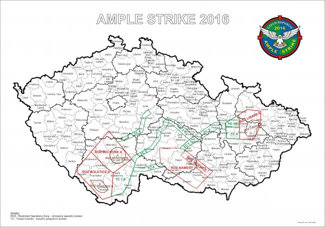 mapa prostorů AS 2016