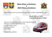 Svěcení hasičského auta v Hrbově